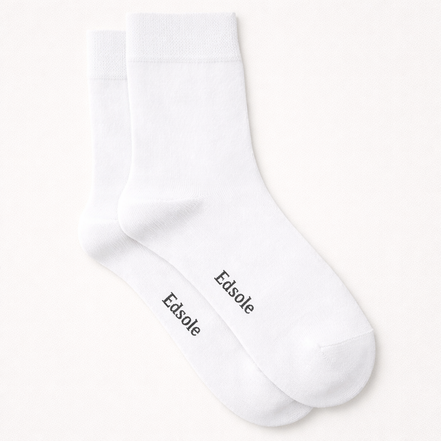 White crew socks