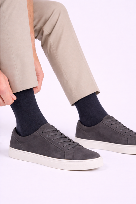 Grey crew socks