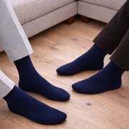 Navy crew socks