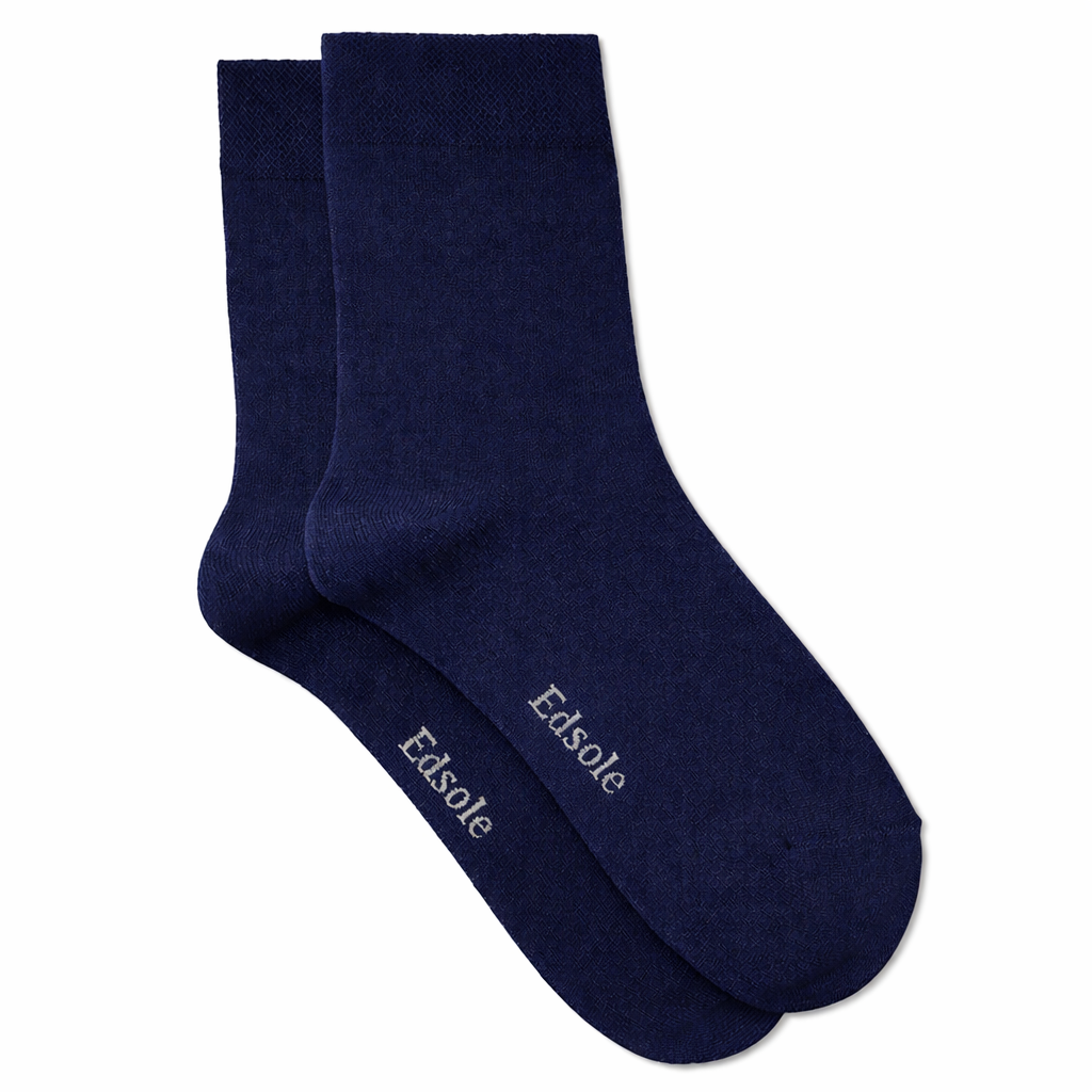 Navy crew socks